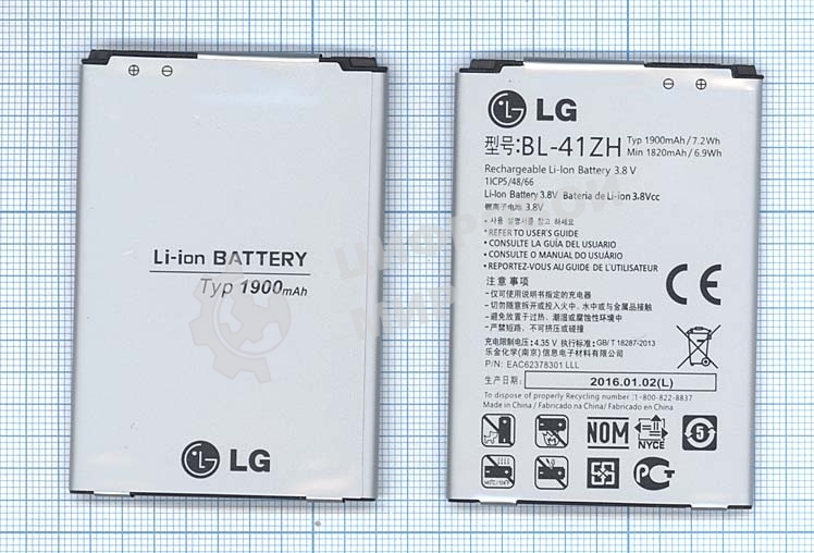Аккумуляторная батарея BL-41ZH для LG L Fino D295, LG X220DS