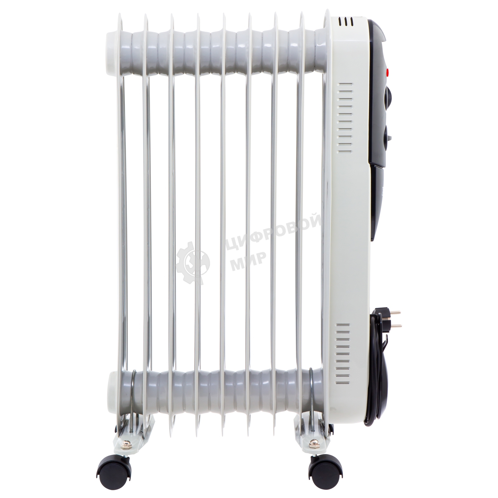 Обогреватель масляный MTX OCH-2000, белый, 2000 Вт, 20 м2, термостат