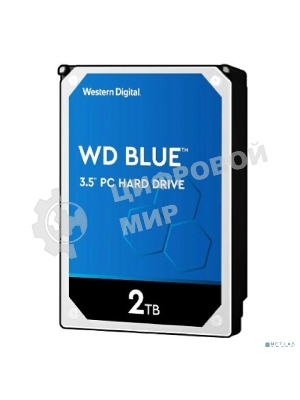 Жесткий диск WD SATA-III 2Tb WD20EARZ Desktop Blue (5400rpm) 64Mb 3.5