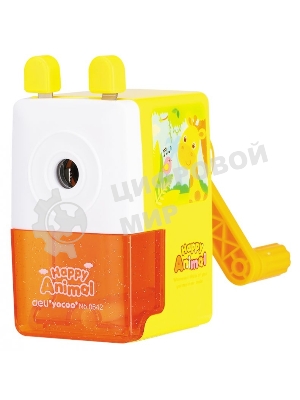 Точилка для карандашей механическая Deli E0642, 1 отверстие, пластик, ассорти