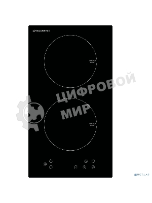 Индукционная варочная панель Maunfeld EVI.292-BK, конфорок: 2 шт., стеклокерамика, независимая, черный