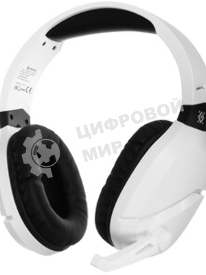Гарнитура Defender Phantom Pro белый, беспроводная + проводная, Bluetooth, USB / mini jack 3.5 мм