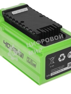 Аккумулятор GreenWorks G40B2 40V, 2 А.ч(2926907)