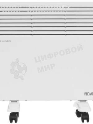 Конвектор электрический Rexant черный, 1000 Вт, 10 м2, электронный термостат, Wi-Fi