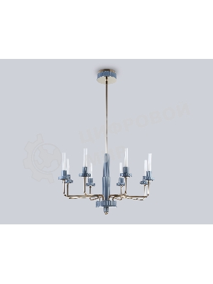 Люстра Ambrella light LH53126/8 GD/WH/GB золото/белый/серо-синий 13W 3000K D720*1120