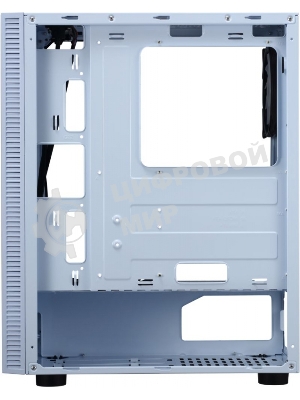 Компьютерный корпус AeroCool/Formula CL-3302W RGb белый без БП ATX 2xUSB 2.0 1xUSB 3.0 audio bott PSU