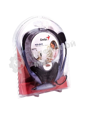 Гарнитура Genius HS-04S Single фиолетовый, проводная