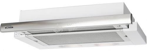 Вытяжка встраиваемая Elikor Интегра 50П-400-В2Л белый/нержавеющая сталь, 50 см, 400 куб. м/ч, 57 дБ