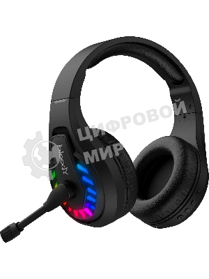 Гарнитура Bloody GR230 чёрный, беспроводная + проводная, радиоканал, до 40 ч, подсветка