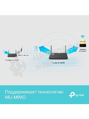 Ультракомпактный Wi-Fi USB-адаптер TP-Link Archer T3U Nano AC1300 с поддержкой MU-MIMO