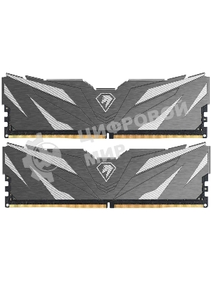 Оперативная память NETAC, DDR4, 16GB (2x8GB), 3200MHz, CL16, DIMM, с радиаторами, черный