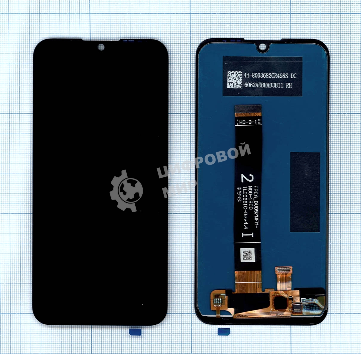 Дисплей для Huawei Y5 2019, Honor 8S, черный (ver 4.4)