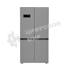 Холодильник Hotpoint HFP4 625I X нержавеющая сталь, трехкамерный, 376/165л, морозилка снизу, No Frost, Side by Side