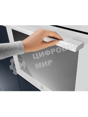 Духовой шкаф электрический Electrolux EOD6F77WV с конвекцией, приготовление на пару, объем 72 л, утапливаемые переключатели, 9 режимов,очистка каталитическая, 3 стекла в дверце, направляющие проволочные + телескопические (1 уровень), термощуп