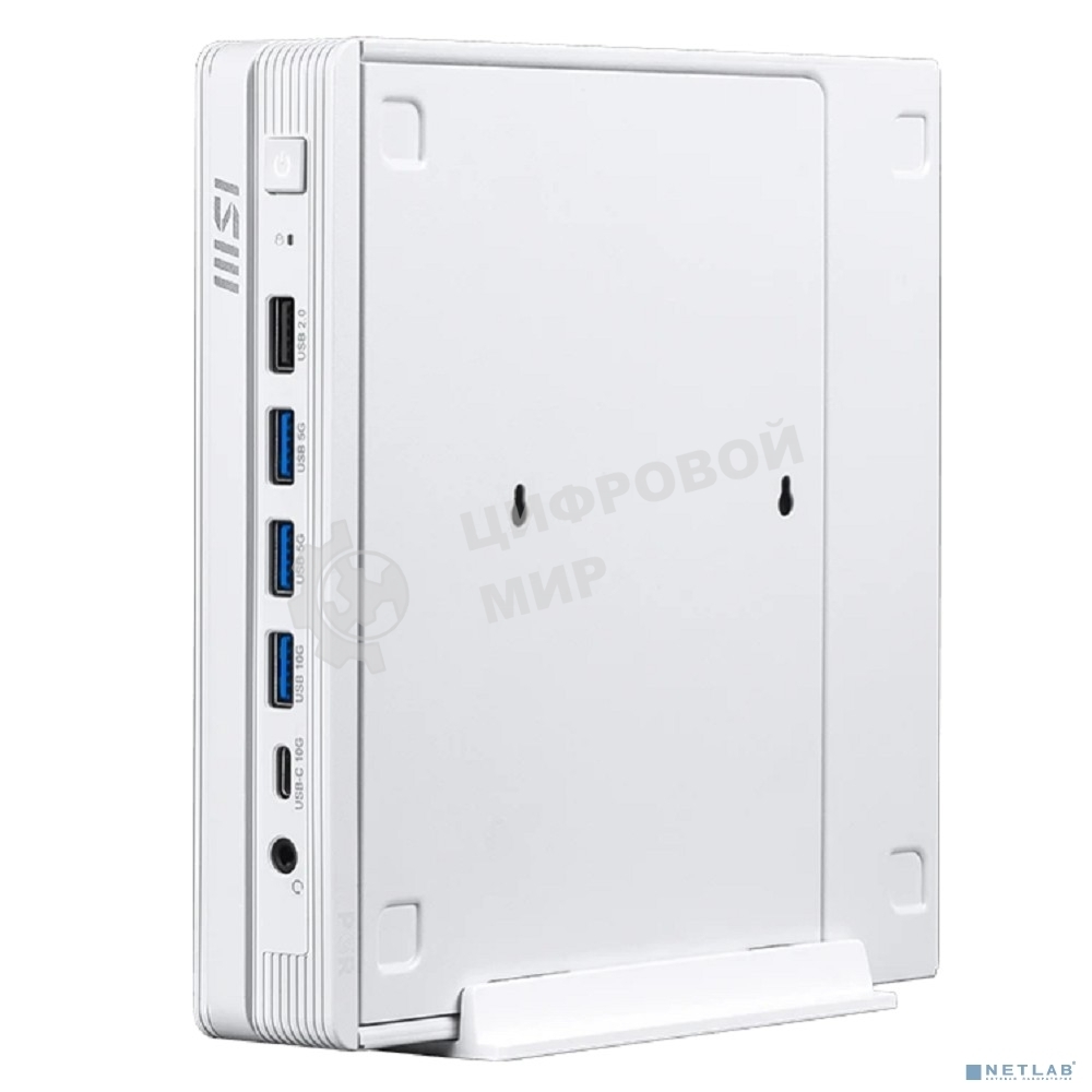 Неттоп MSI Pro DP10 A14MG-011XRU i5 14400 (2.5) 16Gb SSD512Gb UHDG без ОС 2.5xGbitEth WiFi BT белый (9S6-B21012-011)
