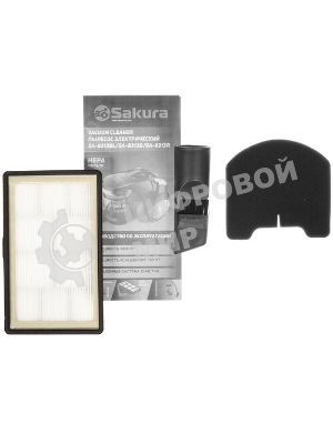 Пылесос Sakura SA-8315BL синий/черный, 450/2400 Вт, уборка сухая, пылесборник контейнер 2 л