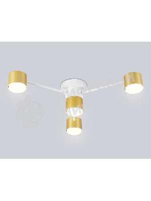 Потолочный светильник Ambrella light FL51720/4 WH/GD белый/золото GX53/4 max 12W 645*135