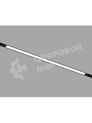 Трековый линейный светильник Ambrella light GL8055 BK черный IP20 27W 3000-6000K 220V 120° 600*25*41