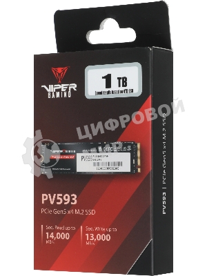 Накопитель SSD M.2 PCIE 1Tb 2280 NVMe PV593P1TbM28H PATRIOT