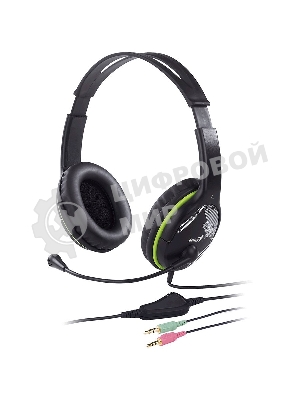 Гарнитура проводная Genius HS-400А Black-Green