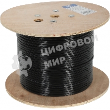 Кабель сетевой Ningbo UTP 4 пары cat5E solid 0.5мм CCA molded 305м серый outdoor стальной трос
