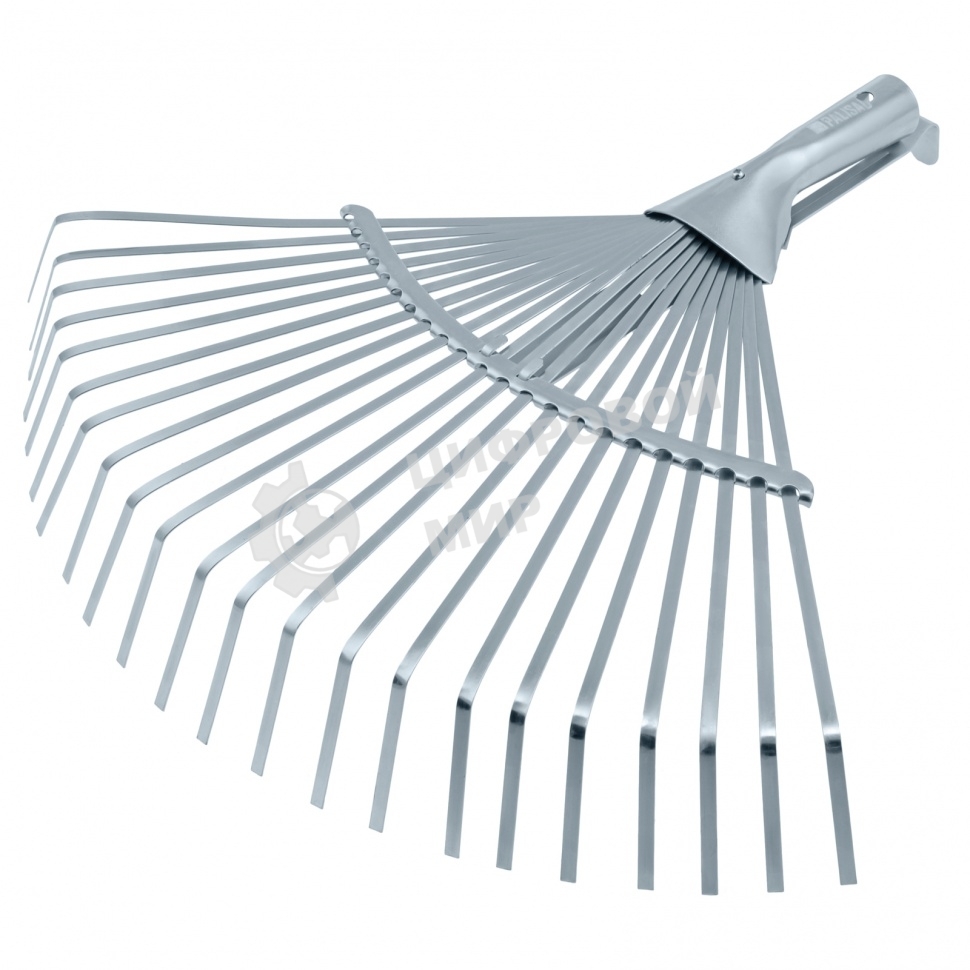 Грабли веерные стальные Palisad, 300-480 мм, 22 плоских зуба, оцинкованные, раздвижные, без черенка