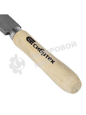 Напильник Сибртех, 250 мм, плоский, деревянная ручка