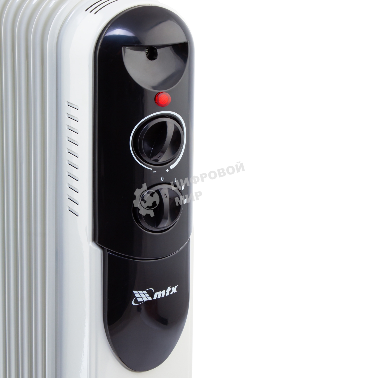 Обогреватель масляный MTX OCH-2000, белый, 2000 Вт, 20 м2, термостат