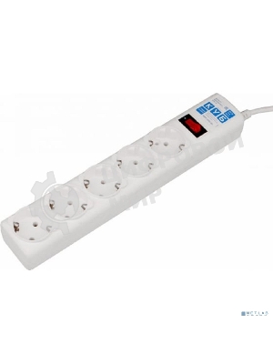 Сетевой фильтр Powercube SPG-B-10-WHITE 3 м, 5 розеток, белый, коробка