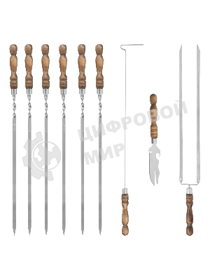 Набор шашлычный Palisad  9 предметов в сумке, Camping