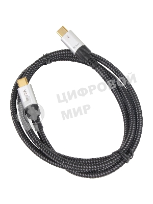 Кабель USB4 TCM--TCM, 5K@60Hz, 40Gbps, PD 240W, 5A, VCOM, 1.2м