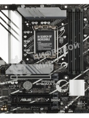 Материнская плата ASUS PRIME B760M-A WIFI, LGA 1700, Intel B760, 4xDDR5, 4xSATA, 2xM.2, 1xPCIe 4.0 x16, 1xPCIe 4.0 x4, 1xPCIe 4.0 x1, 2xHDMI, 1xDP, 1x 2.5Gb LAN, 2xUSB-A 3.2 Gen 2, 4xUSB-A 2.0, 3x3.5 мм, 7.1, mATX