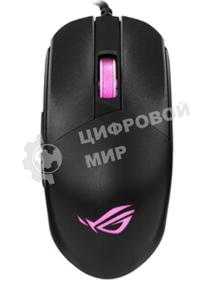 Мышь проводная ASUS P518 ROG STRIX IMPACT III черный, 12000 dpi, USB, кнопки - 5