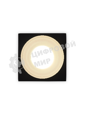 Светильник Ambrella light TN1316 SBK/FR черный песок/белый матовый GU5.3 92*92*45