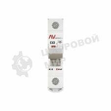 Выключатель автоматический модульный 1п C 63А 6кА AV-6 AVERES EKF mcb6-1-63C-av