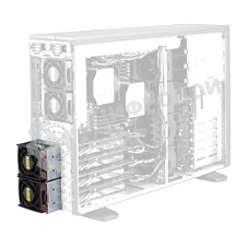Набор охлаждения Supermicro SC747B X10 Passive GPU Kit