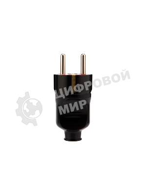 Вилка Евро Rexant прямая с з/к 16А усиленная черная