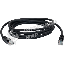 Патч-корд Buro UTP 4 пары cat.5e CCA molded 2м черный RJ-45 (m)-RJ-45 (m)