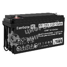 Аккумуляторная батарея ExeGate DT 1265 (12V 65Ah, под болт М6)