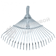 Грабли веерные стальные Palisad, 300-480 мм, 22 плоских зуба, оцинкованные, раздвижные, без черенка