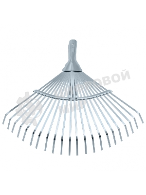 Грабли веерные стальные Palisad, 300-480 мм, 22 плоских зуба, оцинкованные, раздвижные, без черенка