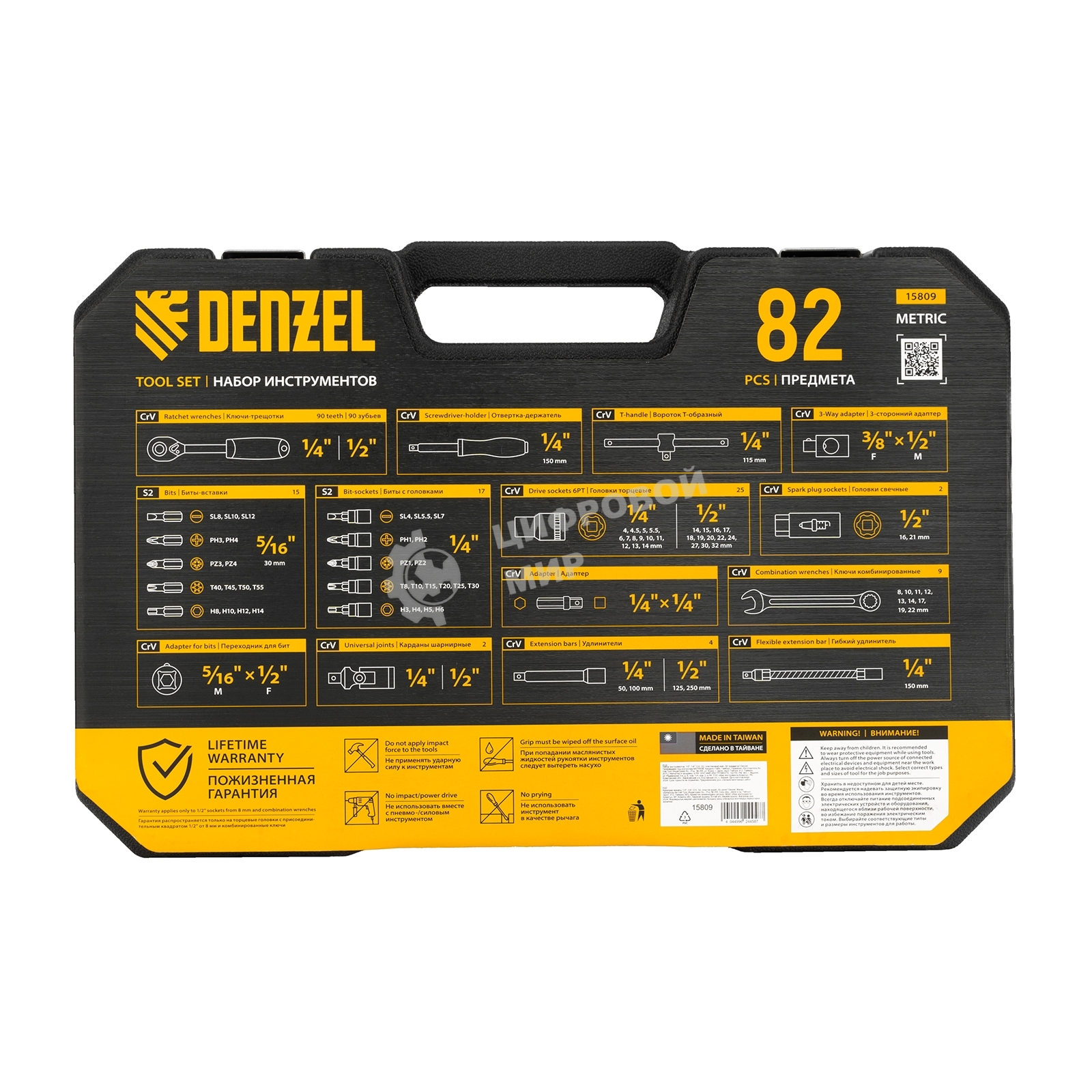 Набор инструментов Denzel 1/2