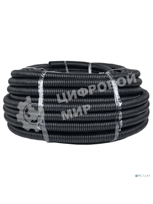 Труба гофрированная ПНД EKF tpnd-32n Plast с зондом d 32 мм черная EKF PROxima бухта 50 м