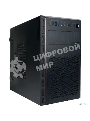 Компьютерный корпус Mini Tower InWin EMR065 черный U3.0*2+U2.0*2 A(HD) +intrusion switch mATX