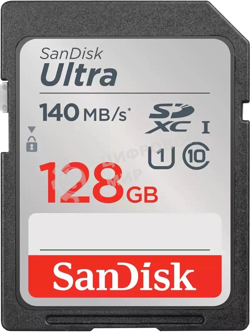 Флеш карта SD 128Gb SanDisk SDXC Class 10 UHS-I Ultra 140Mb/s