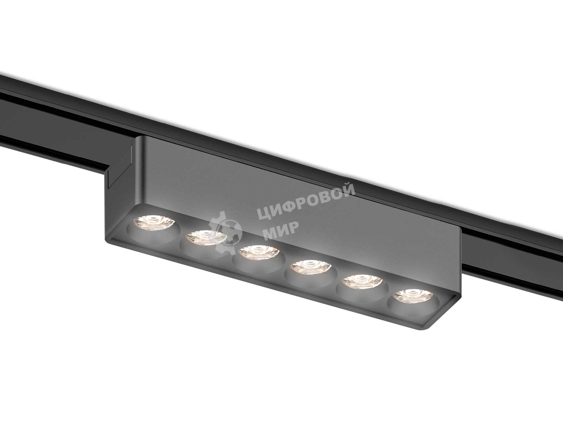 Светильник трековый светодиодный GV1403 BK черный IP20 6W 4200K 48V 24° 122*26*24