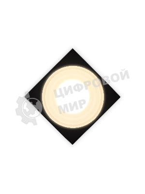 Светильник Ambrella light TN1316 SBK/FR черный песок/белый матовый GU5.3 92*92*45
