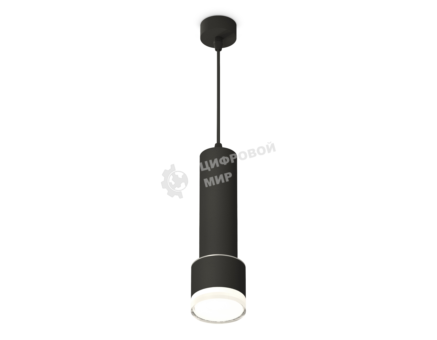 Светильник Ambrella Light XP8111009 SBK/FR/CL черный песок/белый матовый/прозрачный GX53 (A2302, C6356, A2101, C8111, N8399)