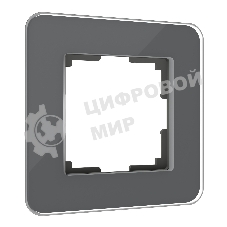Рамка на 1 пост Elite (графит, стекло) W0012440