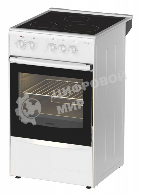 Плита электрическая Darina 1B EC 331 606 W белый/черный, конфорок 3 шт, духовка 50 л, 50 см x 85 см x 56 см